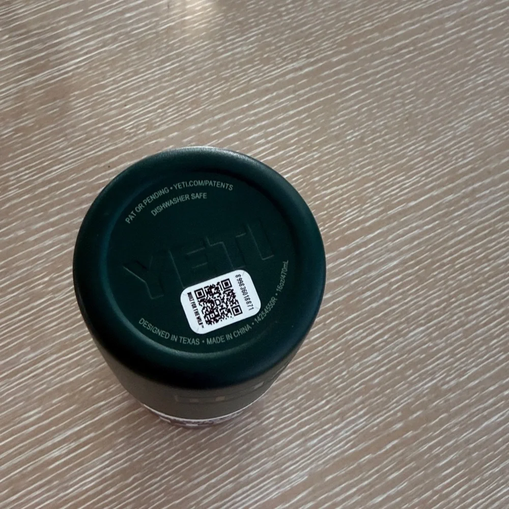 YETI Rambler 16 oz Black Forest Green Travel Cup BPA Free Bottle Hotshot Cap - Picture 5 of 15